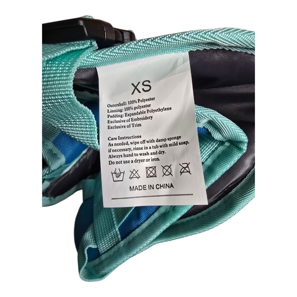 Aqua Blue Dog Safety Vest Size XS NWT - Picture 3 of 9